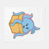 Oktopus mit Packet.PNG Fleecedecke (Vorderseite (Horizontal))