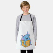 Oktopus mit Packet.PNG Schürze (Getragen)