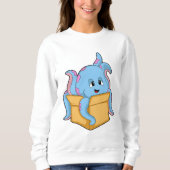 Oktopus mit Packet.PNG Sweatshirt (Vorderseite)