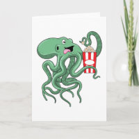 Oktopus mit Popcorn