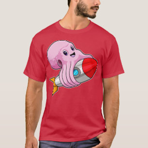 Oktopus mit Rakete T-Shirt