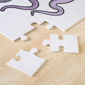 Oktopus mit trinkender Tasse Puzzle (Seite)