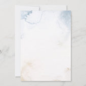 Oktopus - Nautik - Hochzeit unter dem Meer Einladung (Rückseite)