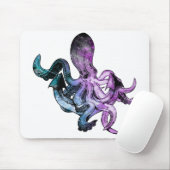Oktopus Neon Mousepad (Mit Mouse)