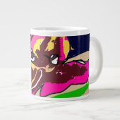 Oktopus niedlich Jumbo-Tasse (Vorderseite Rechts)