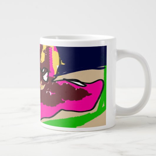 Oktopus niedlich Jumbo-Tasse (Rechts)