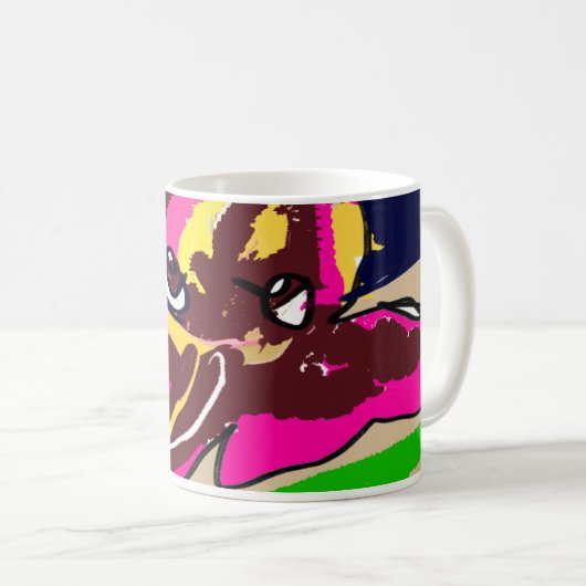 Oktopus niedlich kaffeetasse (VorderseiteRechts)