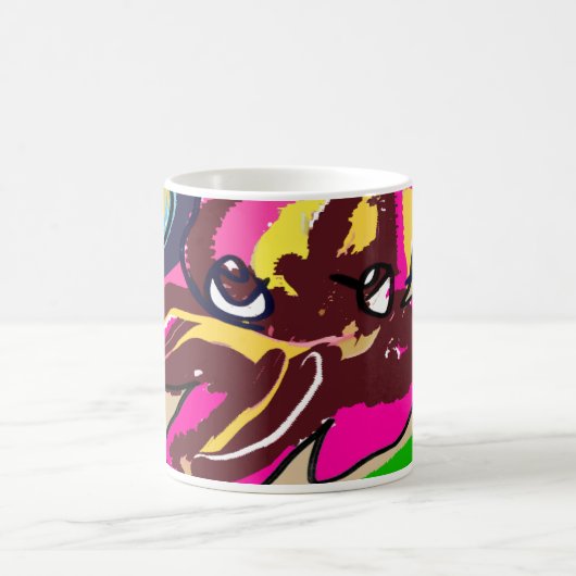 Oktopus niedlich kaffeetasse (Mittel)