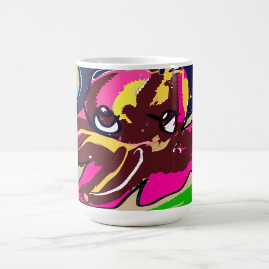 Oktopus niedlich kaffeetasse (Mittel)