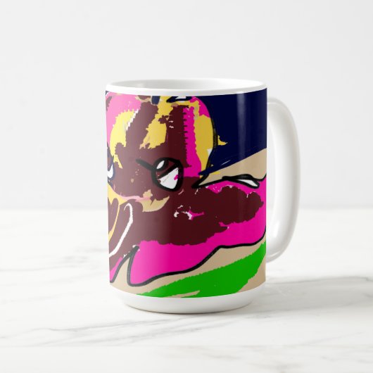 Oktopus niedlich kaffeetasse (VorderseiteRechts)