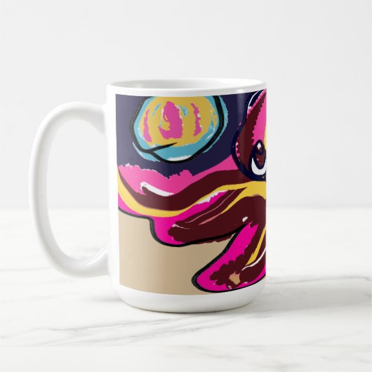 Oktopus niedlich kaffeetasse (Links)