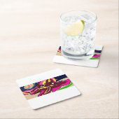 Oktopus niedlich rechteckiger pappuntersetzer (Vor Ort)