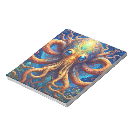 Oktopus Notizblock (Rotiert)