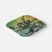 Oktopus Pappteller (Gewinkelt)