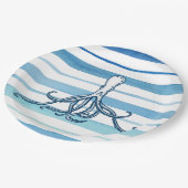 Oktopus Pappteller (Schrägansicht)