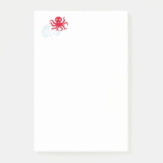 Oktopus Post-it Klebezettel (Vorderseite)