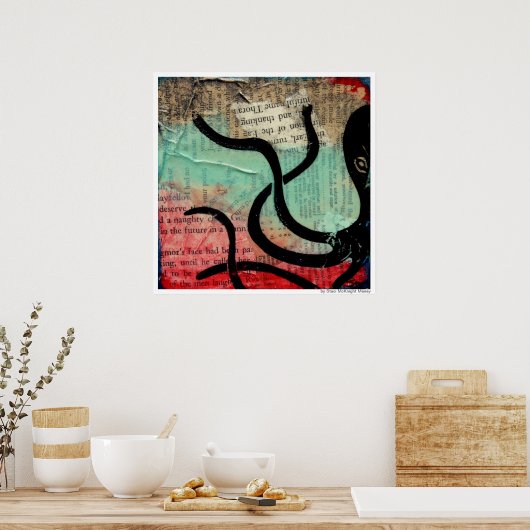 Oktopus Poster (Küche)