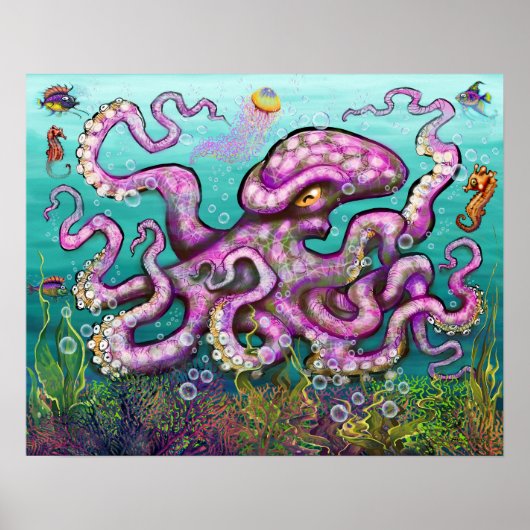 Oktopus Poster (Vorne)
