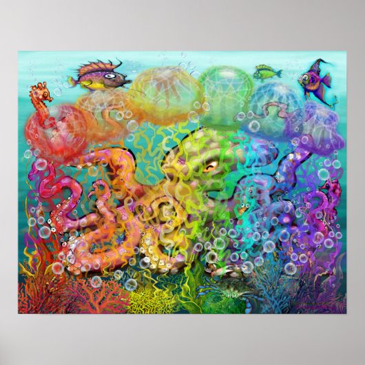 Oktopus Poster (Vorne)