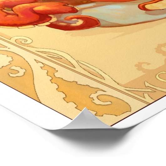 Oktopus Poster (Ecke)