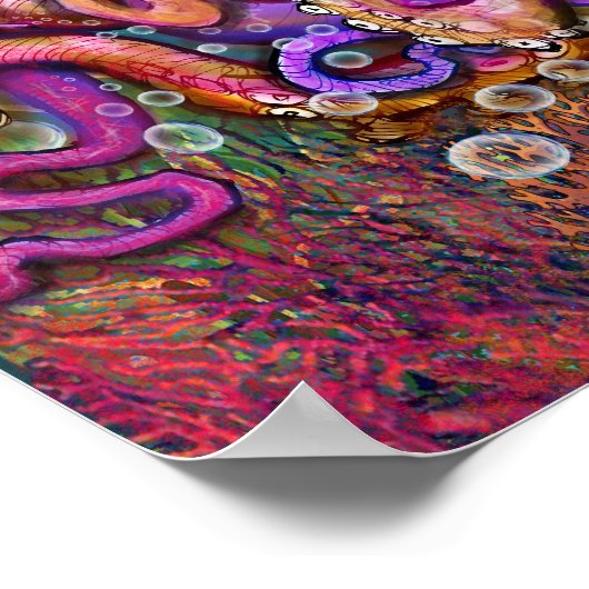 Oktopus Poster (Ecke)