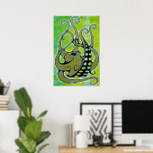 Oktopus Poster (Heimbüro)
