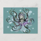 Oktopus Postkarte (Vorderseite)