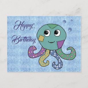 Oktopus Postkarte