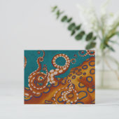 Oktopus Postkarte (Stehend Vorderseite)