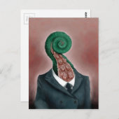 Oktopus Postkarte (Vorne/Hinten)