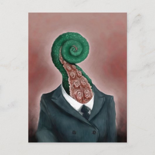 Oktopus Postkarte (Vorderseite)