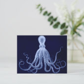 Oktopus Postkarte (Stehend Vorderseite)