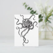 Oktopus Postkarte (Stehend Vorderseite)