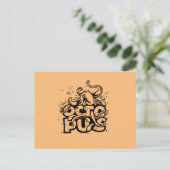 Oktopus Postkarte (Stehend Vorderseite)