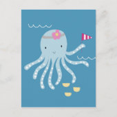 Oktopus Postkarte (Vorderseite)