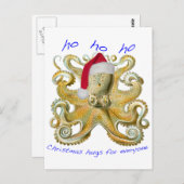 Oktopus Postkarte (Vorne/Hinten)
