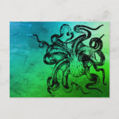 Oktopus Postkarte (Vorderseite)