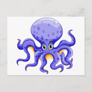 Oktopus Postkarte
