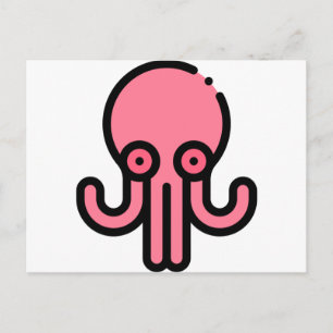 Oktopus Postkarte