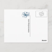 Oktopus-Postkarte Postkarte (Rückseite)