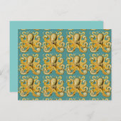 Oktopus-Postkarte Postkarte (Vorne/Hinten)