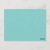 Oktopus-Postkarte Postkarte (Rückseite)