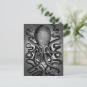 Oktopus-Postkarte Postkarte (Stehend Vorderseite)