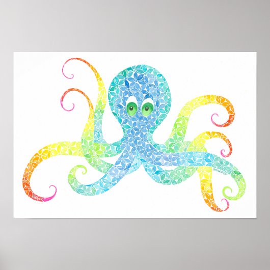 Oktopus Print Poster (Vorne)