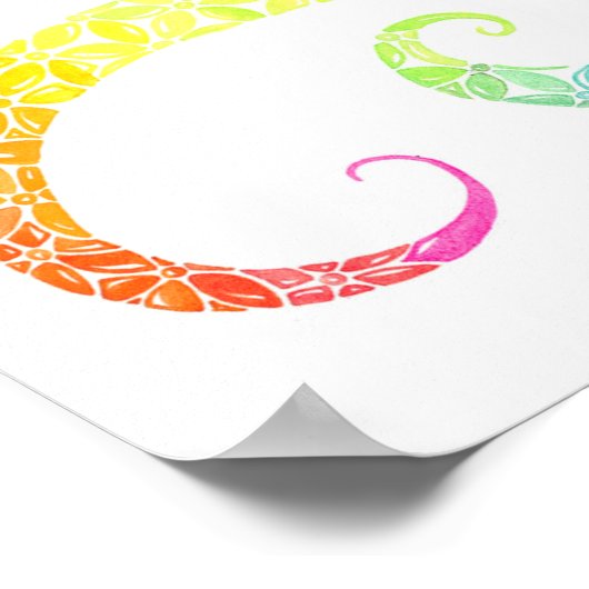 Oktopus Print Poster (Ecke)