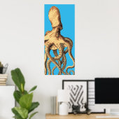 Oktopus Print Poster (Heimbüro)