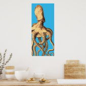 Oktopus Print Poster (Küche)