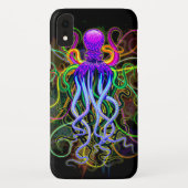 Oktopus Psychedelische Lumineszenz Case-Mate iPhone Hülle (Rückseite)
