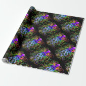 Oktopus Psychedelische Lumineszenz Geschenkpapier (Ungerollt)