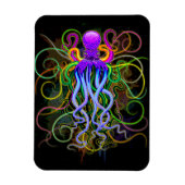 Oktopus Psychedelische Lumineszenz Magnet (Vertikal)